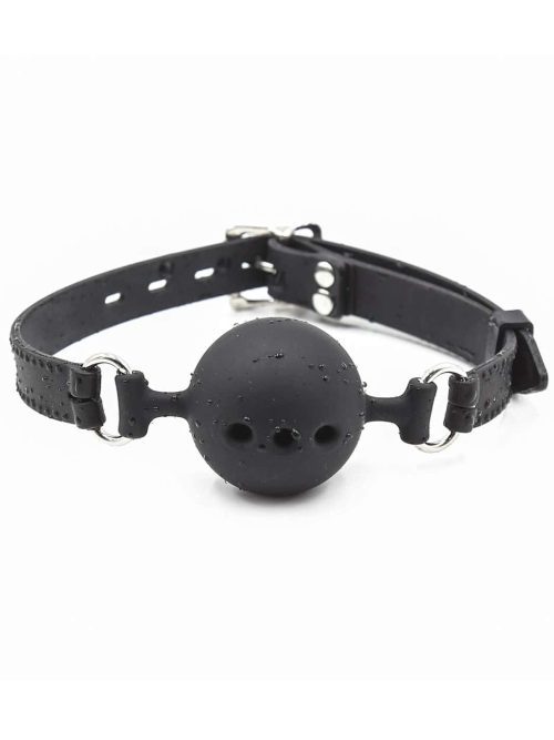 Explore the thrilling world of sensory play with our SM Lingerie Silicone Ball Gag, designed for those who wish to add excitement and restraint to their intimate moments.