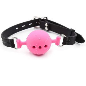 Explore the thrilling world of sensory play with our SM Lingerie Silicone Ball Gag, designed for those who wish to add excitement and restraint to their intimate moments.