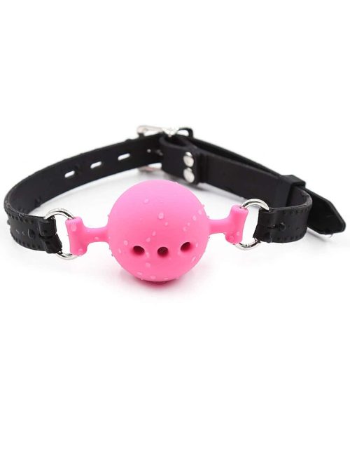 Explore the thrilling world of sensory play with our SM Lingerie Silicone Ball Gag, designed for those who wish to add excitement and restraint to their intimate moments.