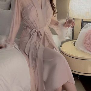 Indulge in the ultimate blend of luxury and comfort with our Satin Halter Robe Set.