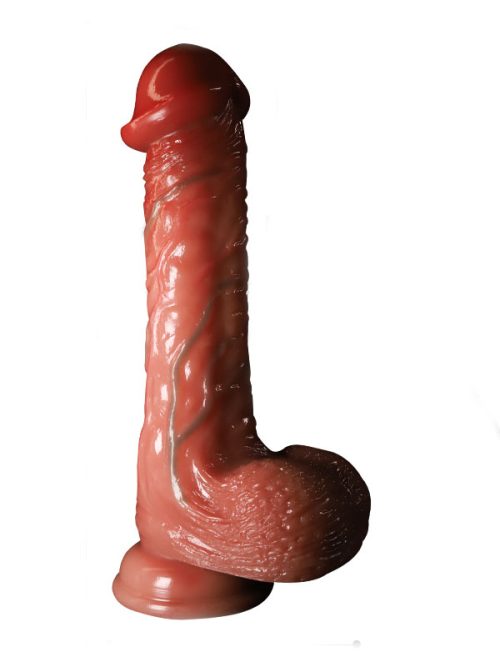 Elevate your pleasure with the Big Glans Vibrating Silicone Dildo, expertly designed for those seeking intense stimulation and satisfaction.