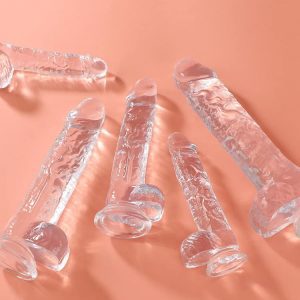 Vertical Crystal Transparent Dildo