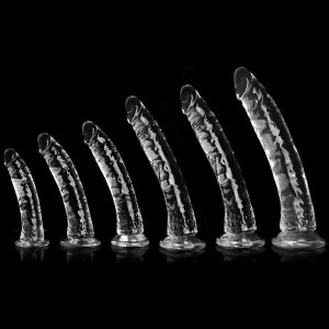 Indulge in luxury and pleasure with our Crystal Transparent Dildo, a beautifully crafted piece that combines elegance with functionality.