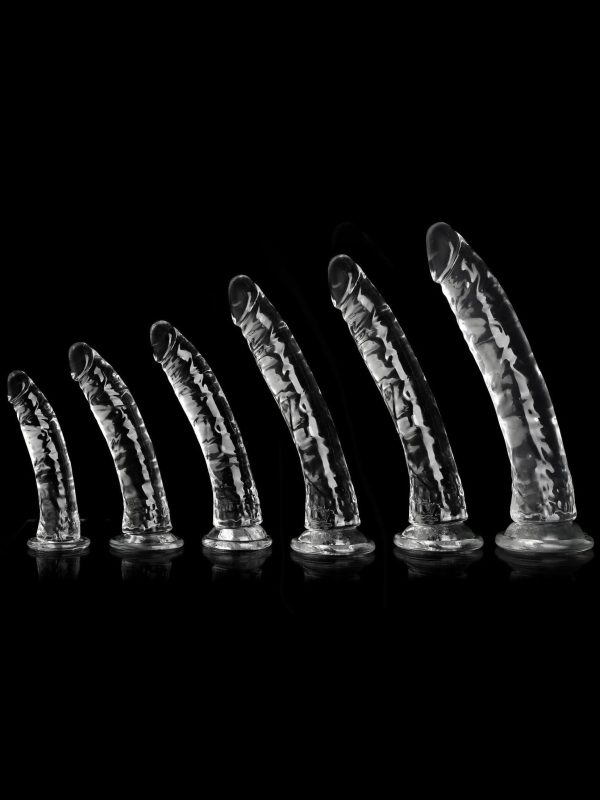 Indulge in luxury and pleasure with our Crystal Transparent Dildo, a beautifully crafted piece that combines elegance with functionality.