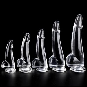 Indulge in luxury and pleasure with our Crystal Transparent Dildo, a beautifully crafted piece that combines elegance with functionality.