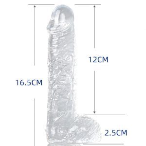 Vertical Crystal Transparent Dildo