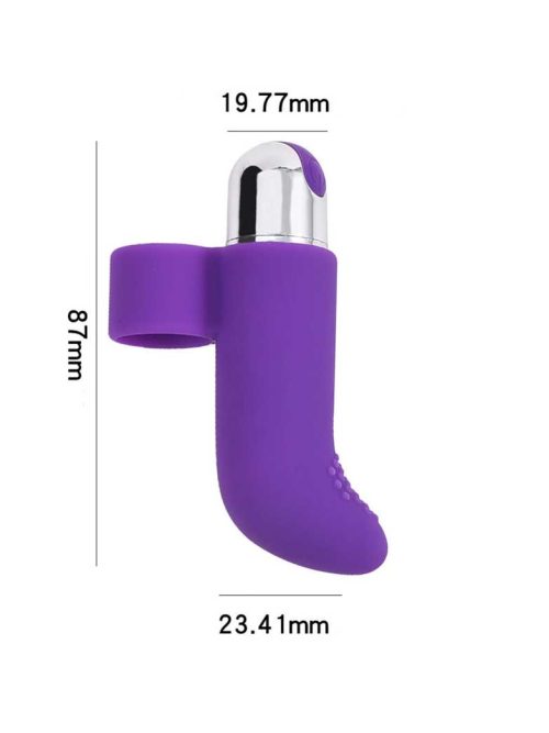 Wearable finger vibrator designed for hands-free pleasure and convenience