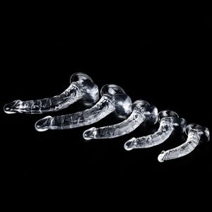 Upturned Transparent Dildo