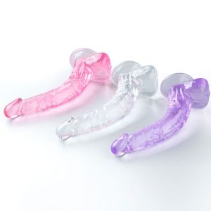 Upturned Transparent Dildo