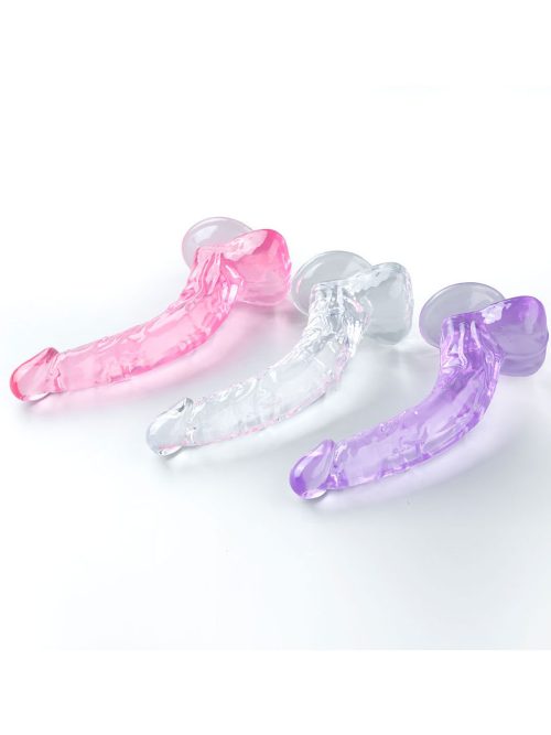 Upturned Transparent Dildo
