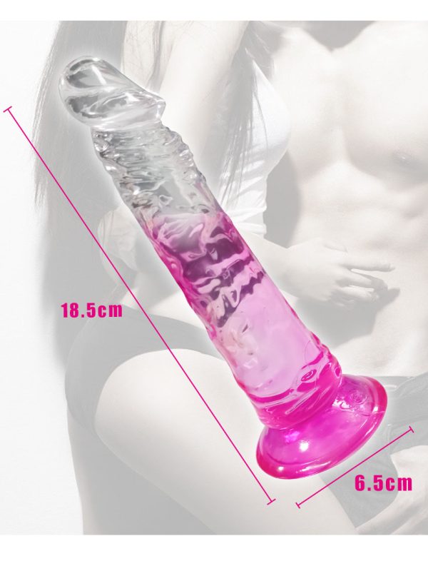 Gradient Color Transparent Dildo