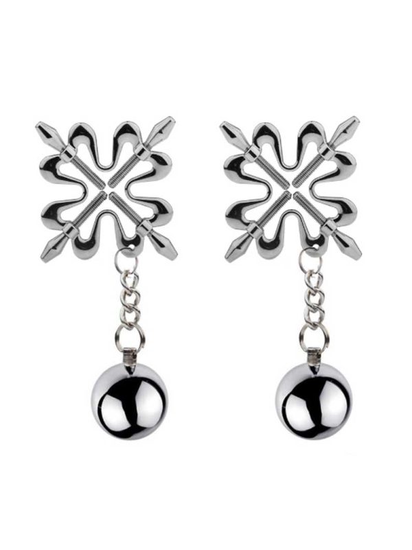 4-point Weighted Nipple Press-#7 Introducing our 4-Point Weighted Nipple Press, a sophisticated addition to your pleasure collection.