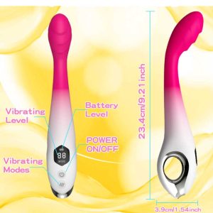 Bilongo-Clitoral-Vibrator-01 Pink and white gradient clitoral vibrator with a sleek design