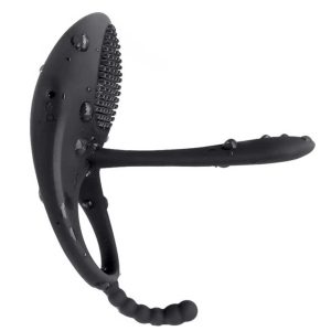 Black Knight Waterproof Vibrator Black unisex vibrator designed for shared pleasure and satisfaction