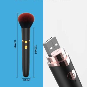 Brush-Clitoral-Vibrator-01 Makeup brush-style clitoral vibrator with a discreet and stylish appearance