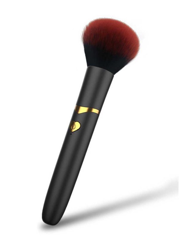Brush-Clitoral-Vibrator Makeup brush-style clitoral vibrator with a discreet and stylish appearance