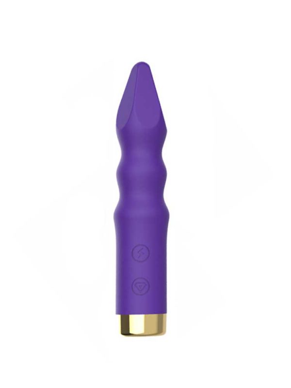 Bullet Shaped Vibrator-purple Experience pleasure like never before with our Bullet Shaped Vibrator.