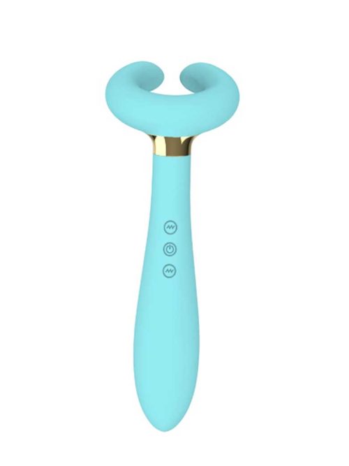 C-shape Couple Vibrator-blue C-shape Couple Vibrator