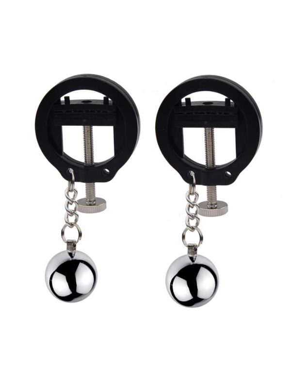 Circle Nipple Grips Weighted-black Discover a new realm of intimate pleasure with the Circle Nipple Grips Weighted.