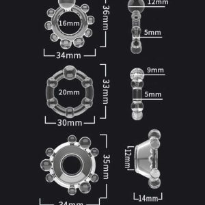 Clear C-Rings (3 pack)-01 Clear C-Rings (3 pack)