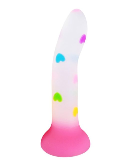 Introducing the Colorful Heart Dildo, a delightful fusion of vibrant colors and innovative design that enhances your intimate experiences.