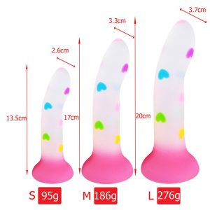 Colorful Heart Dildo