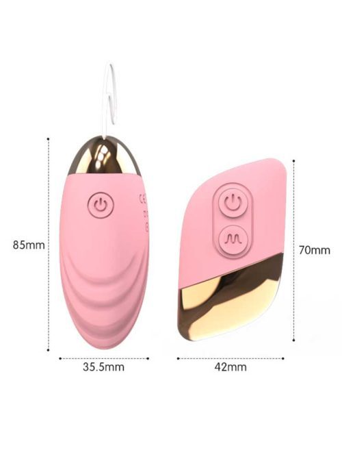 Portable pink wireless vibrating egg designed for discreet pleasure and enhanced intimacy