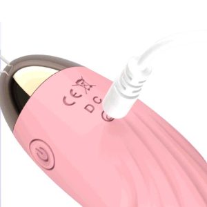 Dancing-Wireless-Vibrator-02 Portable pink wireless vibrating egg designed for discreet pleasure and enhanced intimacy