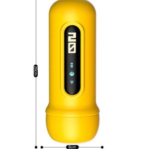 Yellow shell masturbator designed for vibrant pleasure and unique experiences