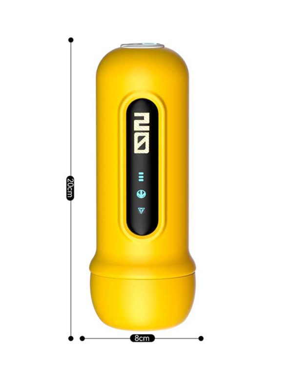 Yellow shell masturbator designed for vibrant pleasure and unique experiences