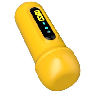 Yellow shell masturbator designed for vibrant pleasure and unique experiences