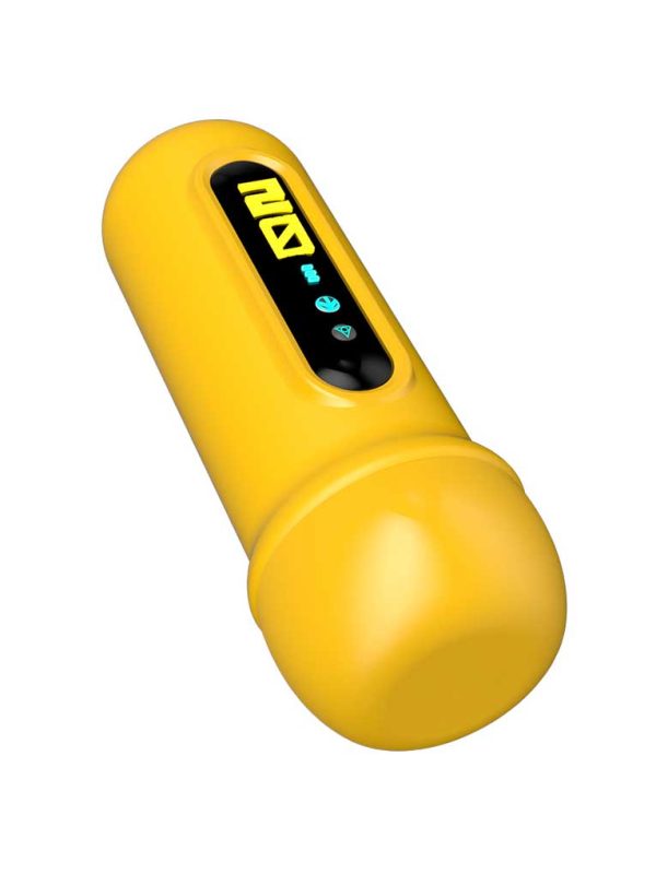 Yellow shell masturbator designed for vibrant pleasure and unique experiences