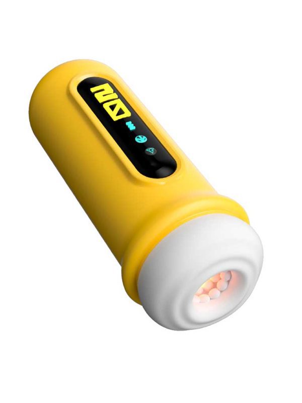 Yellow shell masturbator designed for vibrant pleasure and unique experiences