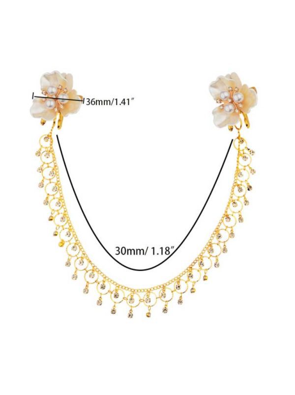 Flower Nipple Grips With Chain