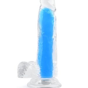 Illuminate your intimate moments with our luxurious fluorescent dildo!
