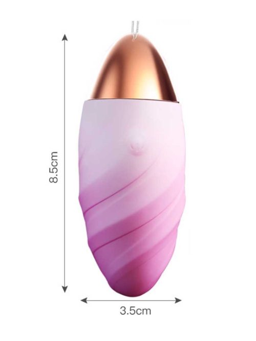 Wireless Vibrating egg with spiral texture for enhanced stimulation and unique sensations