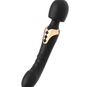Gold Necktie Vibrator-BLACK Introducing the Gold Necktie Vibrator, a luxurious and versatile addition to your intimate collection.
