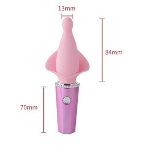 I'm-Queen-Clitoral-Vibrator-01 Pink clitoral vibrator with a smooth and ergonomic design