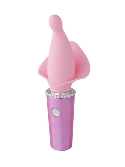 I'm-Queen-Clitoral-Vibrator-#1 Pink clitoral vibrator with a smooth and ergonomic design