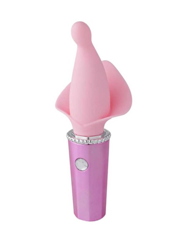 I'm-Queen-Clitoral-Vibrator-#1 Pink clitoral vibrator with a smooth and ergonomic design