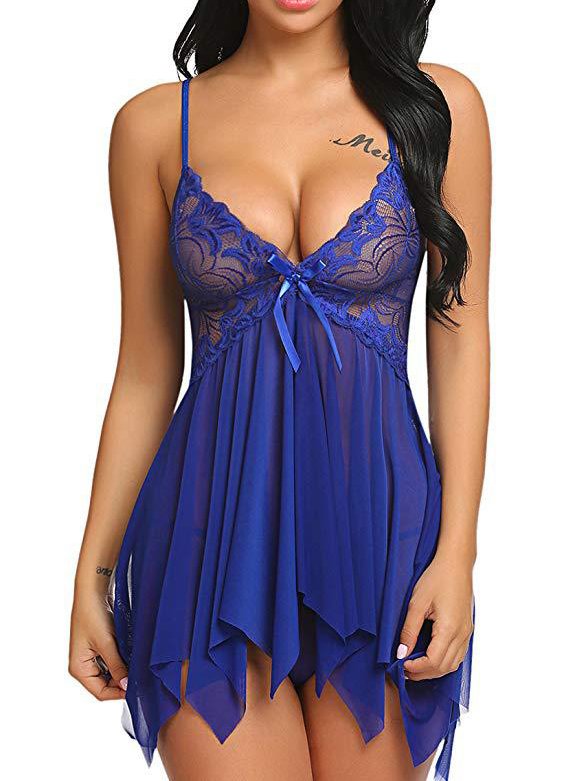 Mesh Camisole Lingerie-blue Mesh Camisole Lingerie
