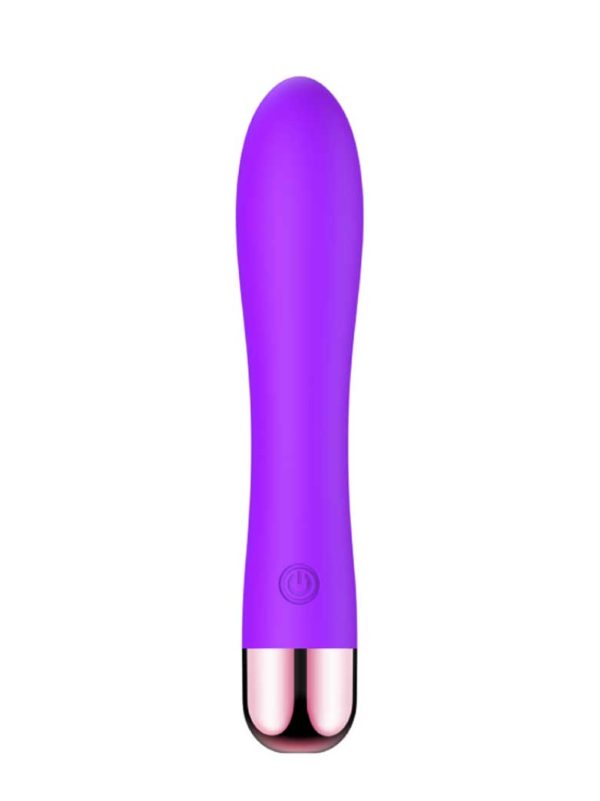 Min Vibrator-purple Discover the ultimate pleasure with the Min Vibrator, expertly crafted from eco-friendly silicone that prioritizes both your enjoyment and the environment.