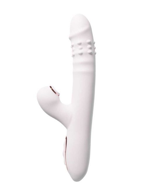 Mr. white Vibrator Discover a new level of pleasure with the Mr. White Vibrator, expertly crafted from eco-friendly silicone that is not only safe for your body but also easy to maintain.