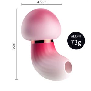 Mushroom-Wireless-Vibrator-01 Mushroom-shaped wireless vibrator with suction feature for an exhilarating and pleasurable experience