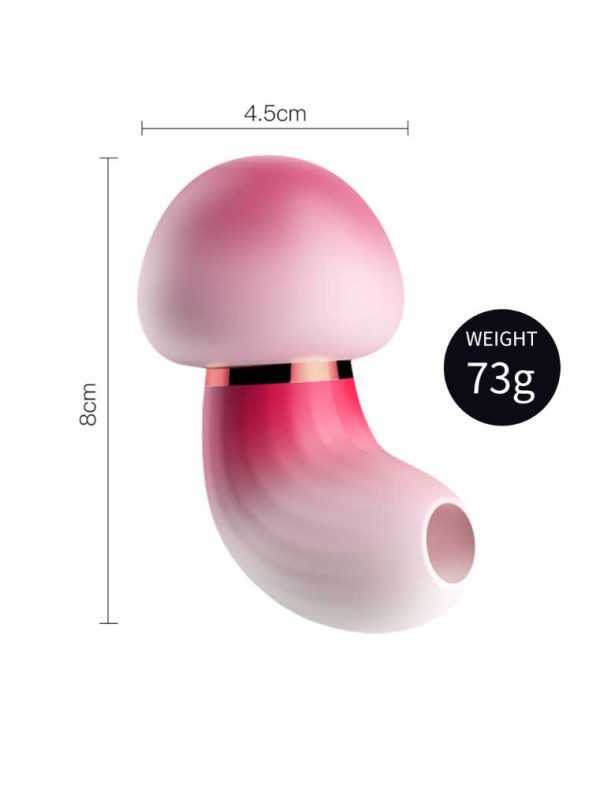Mushroom-Wireless-Vibrator-01 Mushroom-shaped wireless vibrator with suction feature for an exhilarating and pleasurable experience