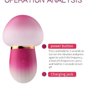 Mushroom-Wireless-Vibrator-02 Mushroom-shaped wireless vibrator with suction feature for an exhilarating and pleasurable experience