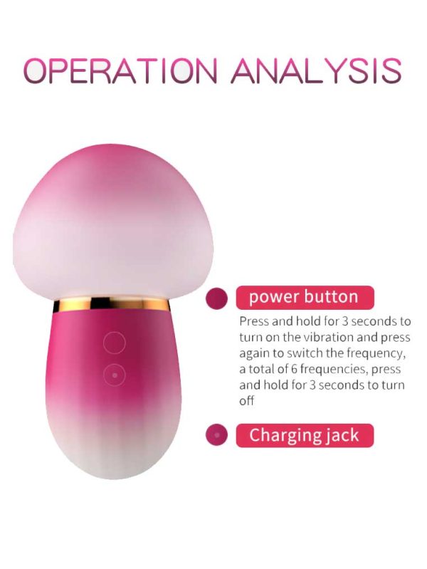 Mushroom-Wireless-Vibrator-02 Mushroom-shaped wireless vibrator with suction feature for an exhilarating and pleasurable experience
