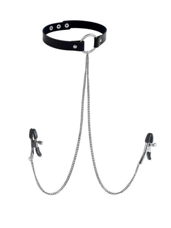 Nipple Grips With Choker-circle Nipple Grips With Choker