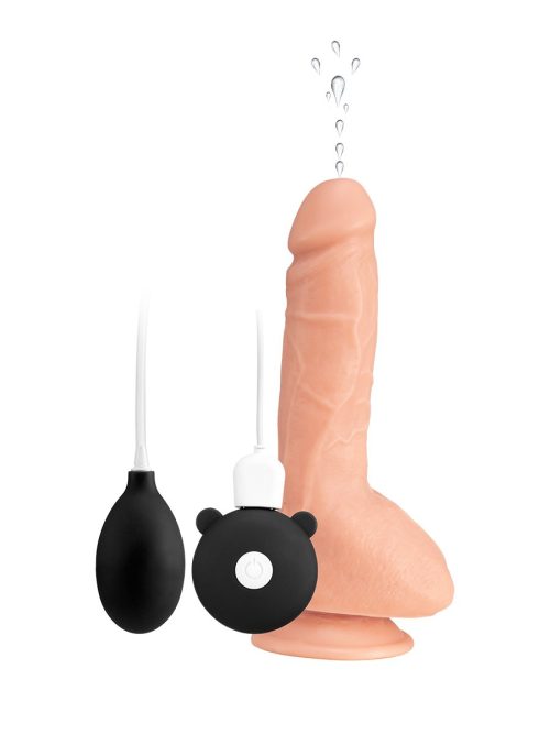 Discover a new level of pleasure with the Pleasure Pod Injectable Dildo.