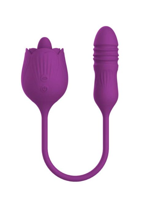 Rose Shaped Vibrator-purple-#1 Discover the perfect blend of sensuality and sophistication with our Rose Shaped Vibrator.
